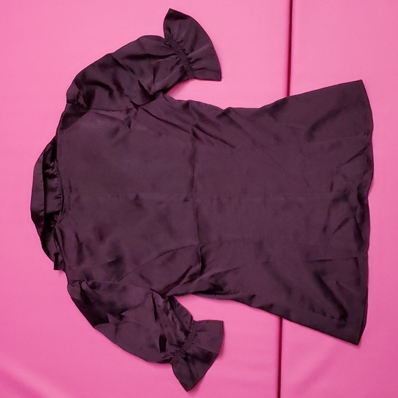 Takara short sleeve ruffle blouse S - Picture 6 of 6